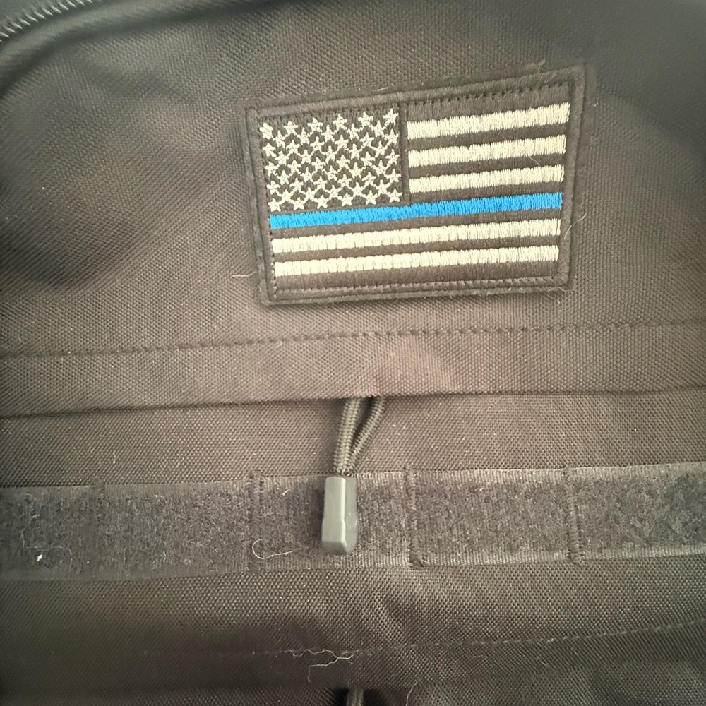 Black Tactical Backpack with Flag Patch - image 5